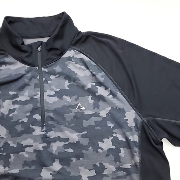 Paradox Men's Merino Wool Dri-Release Black Grey Camo Pullover Top Size Large - Picture 3 of 13
